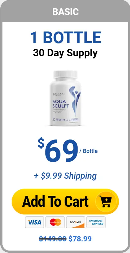 AquaSculpt Weight Loss Supplement Price Of 1 Bottle